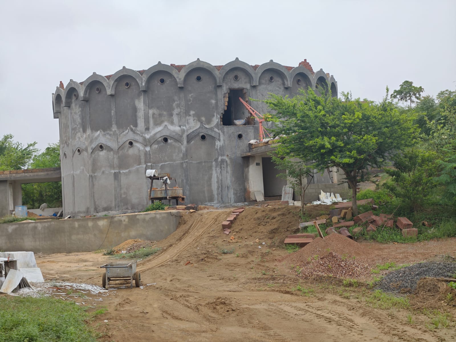 Pagoda Under Construction